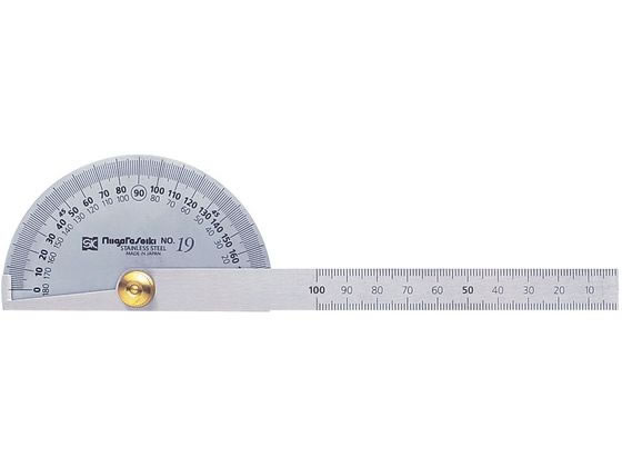 新潟精機 プロトラクタ No.19 目盛付 ステン PRT-19