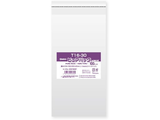 スワン OPP袋 ピュアパック T 16-30 100枚 006798367