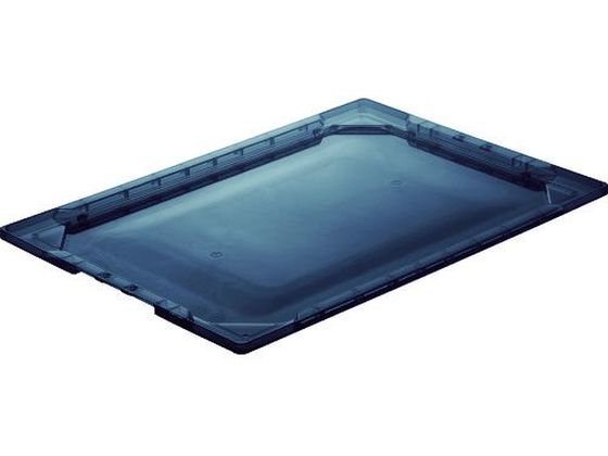 TRUSCO 薄型折畳コンテナスケルコン TSK-O50、40、30フタ 透明黒