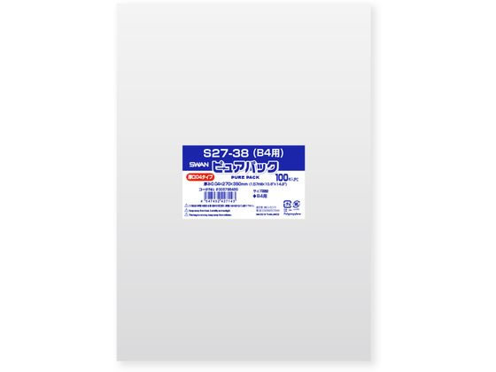 スワン OPP袋 ピュアパック 04S 27-38 B4用 100枚 006798486