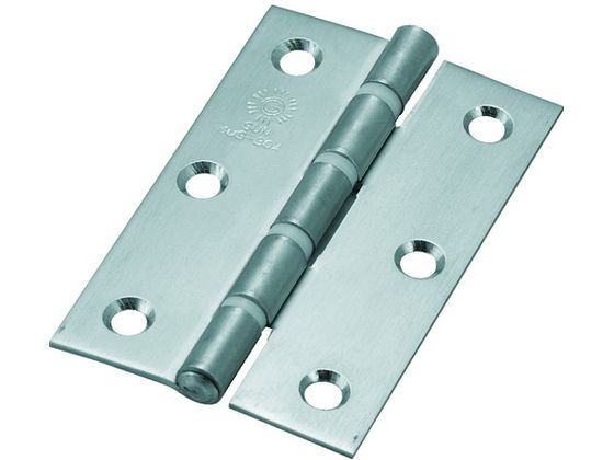 TRUSCO ステンレス製厚口蝶番 ナイロンリング 全長76mm (4個)