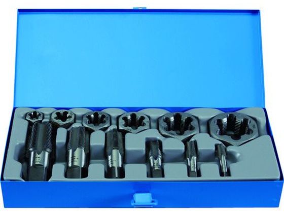 TRUSCO 管用タップ、六角サラエナットダイスPTねじセット THDT-PTSET TRUSCO 管用タップ、六角サラエナットダイスPTねじセット THDT-PTSET