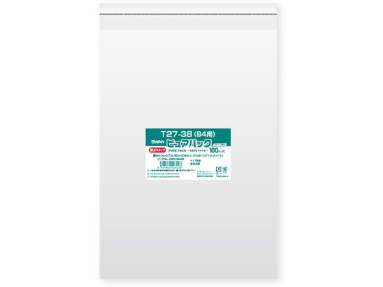 スワン OPP袋 ピュアパック 04T 27-38 B4用 100枚 006798496