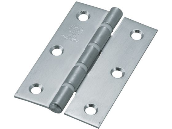 TRUSCO ステンレス製厚口蝶番 ナイロンリング 全長89mm (4個)