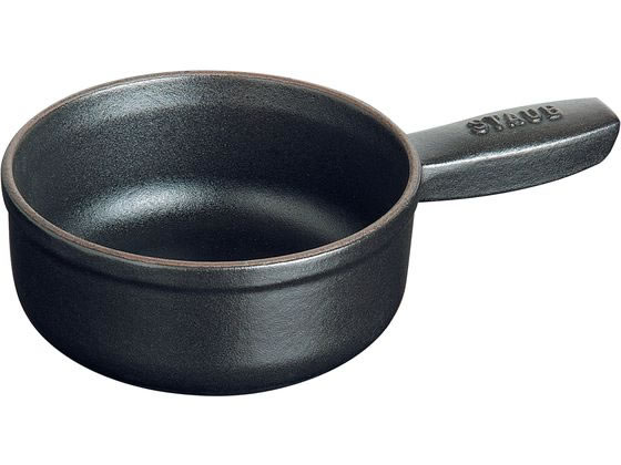 STAUB ストウブ アヒージョポット ミニチーズフォンデュポット 12cm 黒 STAUB ストウブ アヒージョポット ミニチーズフォンデュポット 12cm 黒