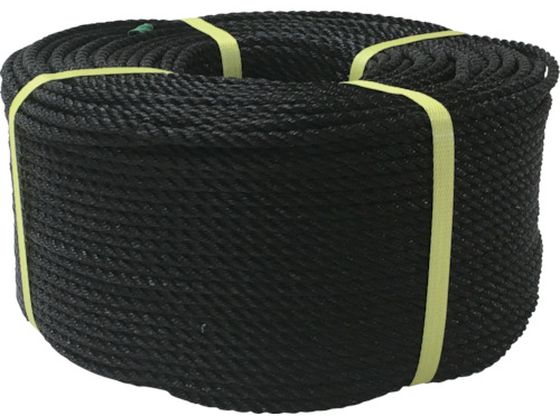 ユタカメイク ロープ PEロープ巻物 6φ×200m ブラック PE104 ユタカメイク ロープ PEロープ巻物 6φ×200m ブラック PE104