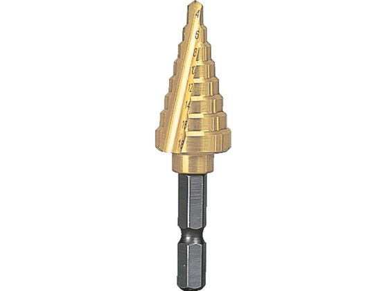 TRUSCO 六角軸ステップドリル 2枚刃チタンコーティング 4〜18mm NMS-18G TRUSCO 六角軸ステップドリル 2枚刃チタンコーティング 4〜18mm NMS-18G