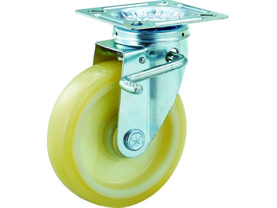 TRUSCO ハイテンプレス製ナイロンウレタン車 自在S付金具 150パイ HTTUJB-150A