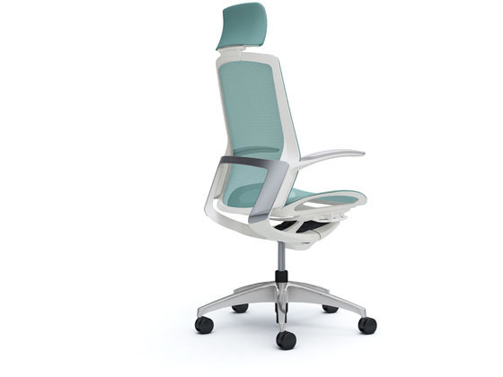 オカムラ フィノラ エクストラハイバック 座メッシュ アジャスト肘 DブルーC78AWW 肘付き 可動肘タイプ オカムラ フィノラ（Finora）座メッシュタイプ エクストラハイバック