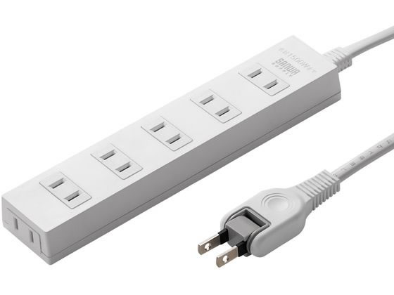 サンワサプライ 火災予防タップ 2P6個口10m ホワイト TAP-TSH610N2 サンワサプライ 火災予防タップ 2P6個口10m ホワイト TAP-TSH610N2