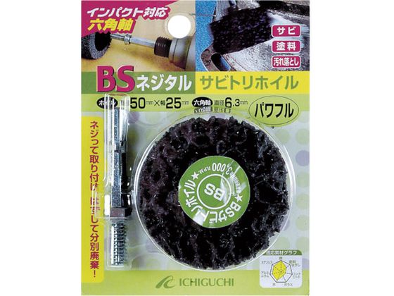 BS ネジタル-サビトリホイル(六角軸) 50×25/6.3 パワフル 84803 BS ネジタル-サビトリホイル(六角軸) 50×25/6.3 パワフル 84803