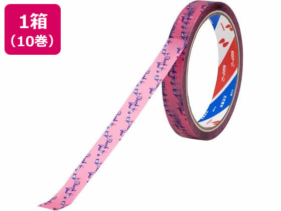 ニチバン セロテープ ストアテープ 15mm×35m 花 ピンク 10巻 ST-5 ニチバン セロテープ ストアテープ 15mm×35m 花 ピンク 10巻 ST-5