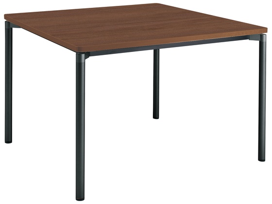 コクヨ ミーティングテーブルJUTO 丸脚 ブラウン W900×D900