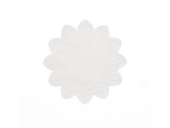 スワン レースペーパー 丸型 5号 白 100枚 004716005
