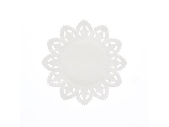 スワン レースペーパー 丸型 6号 白 100枚 004716006