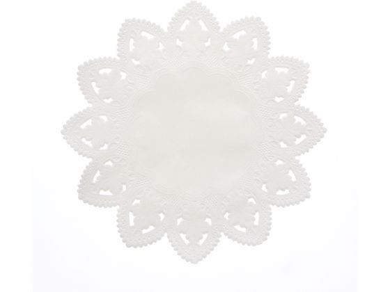 スワン レースペーパー 丸型 9号 白 100枚 004716009