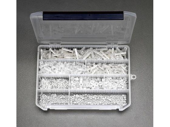 エスコ プラスチックねじセット ポリカーボネート M3-M6 EA945AH