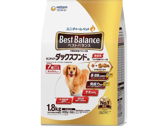 ユニ・チャーム ベストバランス カリカリ M ダックス 7歳 1.8kg