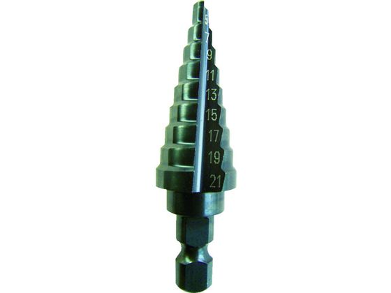 TRUSCO ステップドリル 2枚刃黒染め表面処理 5〜21mm 段数9 NMS-21 TRUSCO ステップドリル 2枚刃黒染め表面処理 5〜21mm 段数9 NMS-21