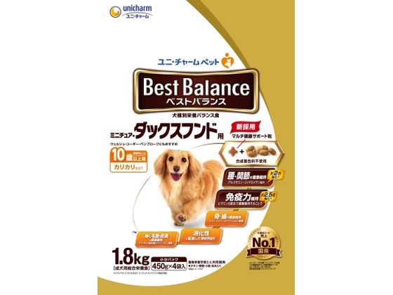 ユニ・チャーム ベストバランス カリカリ M ダックス 10歳 1.8kg