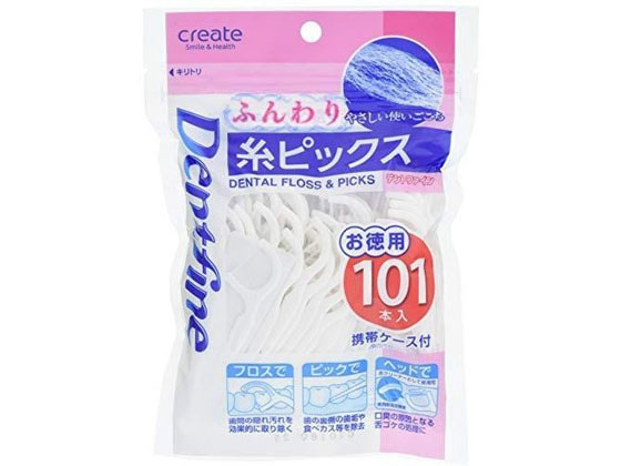 クリエイト デントファイン ふんわり糸ピックス 101本