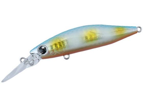 ※商品画像は参考イメージです。サイズ：７３ｍｍ 自重：１１．７ｇ タイプ：シンキング 潜行レンジ：ＭＡＸ３ｍ フック仕様：♯６●ベイエリアゲームに最適なコンパクトＤＲミノー。●Ｍａｘ３ｍ越えの潜行能力