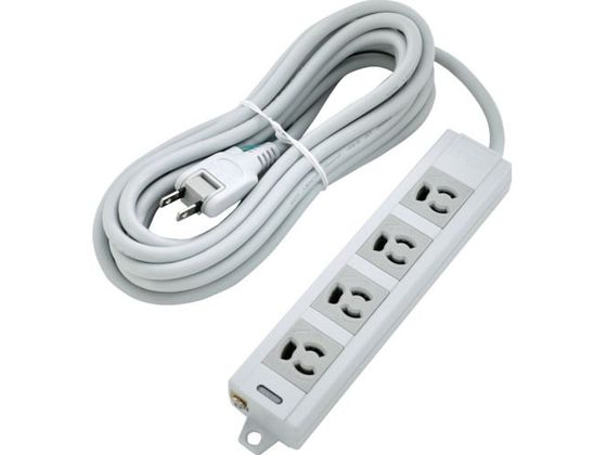 TRUSCO 電源タップ 3P抜け止め4個口 5M アース/マグネット付 TRUSCO 電源タップ 3P抜け止め4個口 5M アース/マグネット付