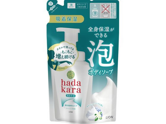 ライオン hadakara ボディソープ 泡 クリーミーソープ 詰替 440mL ライオン hadakara ボディソープ 泡 クリーミーソープ 詰替 440mL