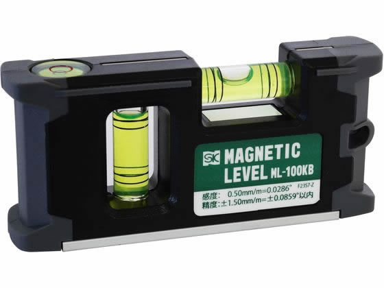 新潟精機 超磁力レベル 100mm 黒 ML-100KB