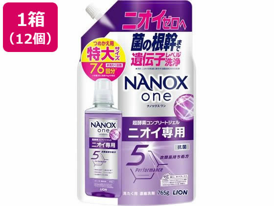 ライオン NANOX one ニオイ専用 つめかえ用 特大765g×12個 ライオン NANOX one ニオイ専用 つめかえ用 特大765g×12個