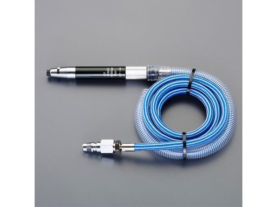 ●コレットチャックサイズ：３ｍｍ●吸入口：Ｒ１／４"●ホース長：１．５ｍ●ハンドル長：１３１．５ｍｍ●重量：２１０ｇ●使用コンプレッサー：１．５〜２．２ｋｗ●使用圧力：０．６３ＭＰＡ●エアー