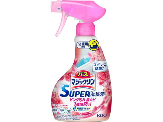 KAO バスマジックリンSUPER泡洗浄 アロマローズ 本体 350mL KAO バスマジックリンSUPER泡洗浄 アロマローズ 本体 350mL