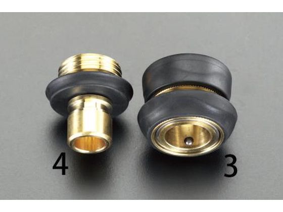 エスコ カプラー 雌ねじ 真鍮製 3/4"NH EA124GB-3 エスコ カプラー 雌ねじ 真鍮製 3/4"NH EA124GB-3