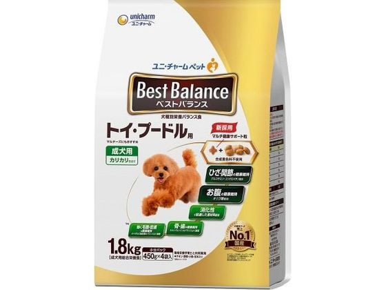 ユニ・チャーム ベストバランス カリカリ トイプードル 成犬 1.8kg