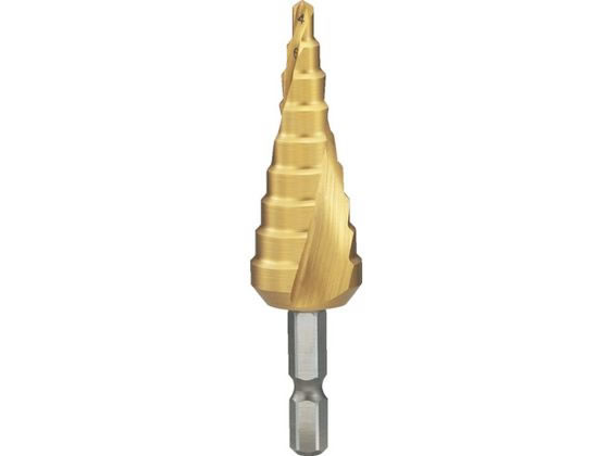 TRUSCO 六角軸ステップドリル 2枚刃チタンコーティング 4〜12mm TSDSC12 TRUSCO 六角軸ステップドリル 2枚刃チタンコーティング 4〜12mm TSDSC12