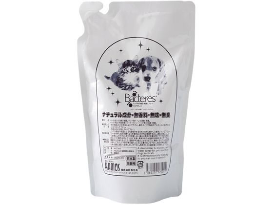 カモス バクテレス なめても安心な消臭・除菌水 詰替 400ml カモス バクテレス なめても安心な消臭・除菌水 詰替 400ml