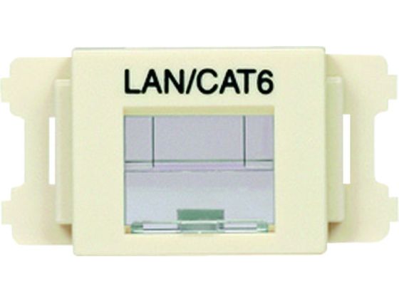 パンドウイット JISプレート用シャッター付アダプタ LAN・CAT6 10個