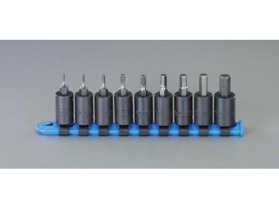 エスコ インパクトHexビットソケットセット 3/8sq EA164WE エスコ インパクトHexビットソケットセット 3/8sq EA164WE