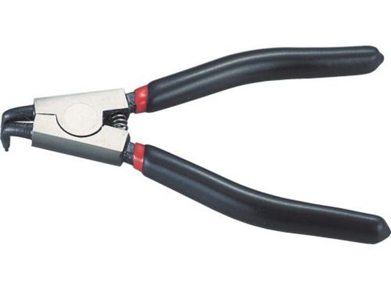 TRUSCO スナップリングプライヤー 140mm(軸用・曲爪) TRP-140SB TRUSCO スナップリングプライヤー 140mm(軸用・曲爪) TRP-140SB