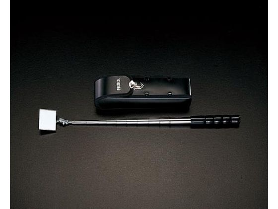 エスコ 点検ミラー 伸縮型 50×40mm 200-1380mm EA724L