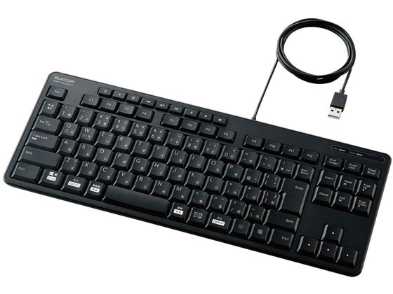 エレコム コンパクトキーボード 有線 静音 抗菌 TK-FCM113SKBK エレコム コンパクトキーボード 有線 静音 抗菌 TK-FCM113SKBK