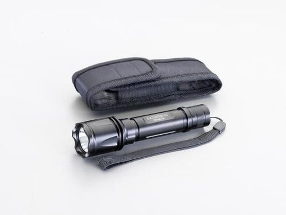 エスコ フラッシュライト LED 黒 CR123A×2本 EA758RM-52