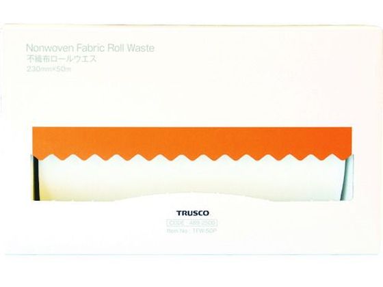 TRUSCO 不織布ロールウエス 230mm×50m ポップアップボックス
