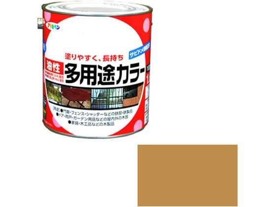 アサヒペン 油性多用途カラー 1.6L ライトカーキー