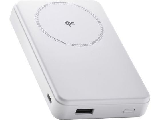 エレコム ワイヤレスモバイルバッテリー 10000mAh ホワイト DE-C67-10000WH エレコム ワイヤレスモバイルバッテリー 10000mAh ホワイト DE-C67-10000WH