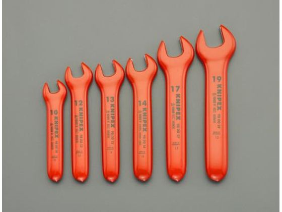 ●メーカー：ＫＮＩＰＥＸ（クニペックス）●型番：※ＥＳＣＯオリジナルセット品●【セット内容】：絶縁片口スパナ６本組セット ＥＡ６４０ＬＡ−１０（１０ｍｍ 絶縁片口スパナ） ＥＡ６４０ＬＡ−１２（１２ｍ