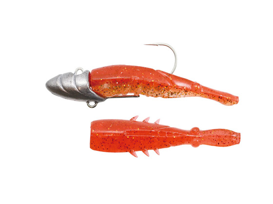 issei 海太郎 デカハネエビセット 19g #2/0+2.5in #028 アカキン issei 海太郎 デカハネエビセット 19g #2/0+2.5in #028 アカキン