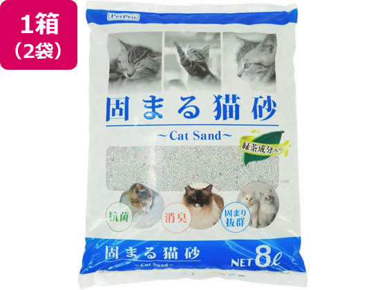 ペットプロジャパン 固まる猫砂 8L 2袋 ペットプロジャパン 固まる猫砂 8L 2袋