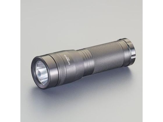 エスコ フラッシュライト LED 黒 単3×3本 EA758RS-53