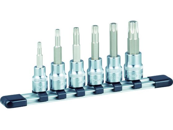 TONE トルクスソケットセット(強力タイプホルダー付) 6pcs HTX306 TONE トルクスソケットセット(強力タイプホルダー付) 6pcs HTX306